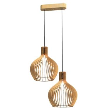 Imagem de Luminária Teto Tipo Pendente Kazan Mdf - Completa Mdf Cru