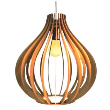 Imagem de Luminária Teto Tipo Pendente Filipinas Mdf - Completa Mdf Cru