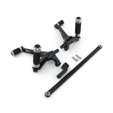 Imagem de FINMOKAL Kit de controles de motocicleta Conjunto de manete de alavanca de freio compatível com Harley V-Rod Muscle 2002-2017 Night Rod VRSC Special 2007-2017, preto
