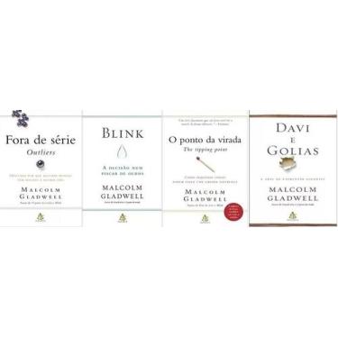 Imagem de Kit 4 Livros Malcolm Gladwell Fora De Serie Blink Ponto Virada Davi e 