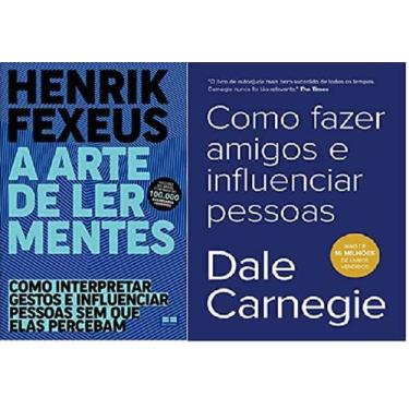 Imagem de Kit 2 livros a arte de ler mentes + como fazer amigos e influenciar pe