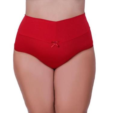 Imagem de Calcinha Plus Size Cintura Alta Tanga Grande Cós Alto 50 52 54 56 - c1