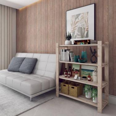 Imagem de Prateleira Organizadora Com Treliça Decorativa Retro Pinus