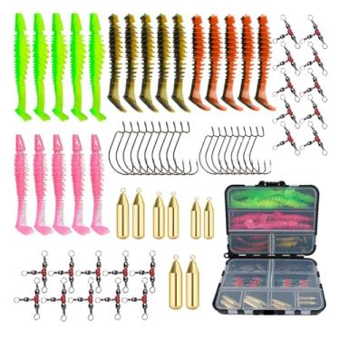 Imagem de Kit de Iscas de - 68 AcessóDe Completo - Com Caixa de Armazenamento, Equipamento Multifuncional para Lagos, Mar, Camping e Uso em Água Doce ou Salgada