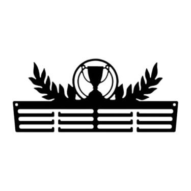 Imagem de predolo Expositor de medalhas, cabide de exposição, suporte de metal para casa, fácil de instalar, prateleira de troféus de corrida, Troféu