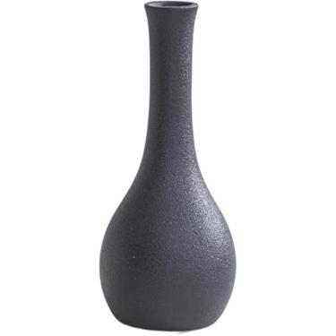 Imagem de Vaso Simples Criativo Vaso De Cerâmica Moderno Vaso De Sala De Estar Para Casa Vaso Decorativo Orment Top Vaso Vaso Interno, A Frosted Black, Taille unique