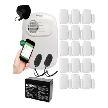 Imagem de Kit Alarme Intelbras Anm 24 App 15 Sensor Abertura Sem Fio