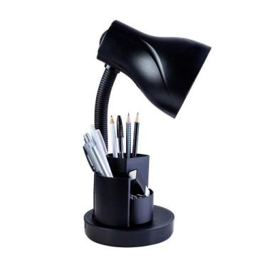 Imagem de Luminária Abajur de Mesa Luz Direcionada Decoração Estudo Escritório H