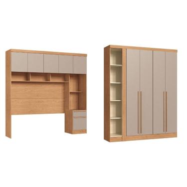 Imagem de Guarda-roupa Casal 11 Portas Infinity Cedro/duna