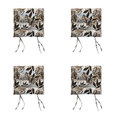 Imagem de Kit 4 Almofadas Futon Assento de Cadeira Tamanho 40x40 Cm(Color 2)