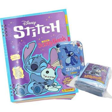 Imagem de Livro Ilustrado Stitch Super Scrapbook Álbum + 50 Envelopes + Lata Cor