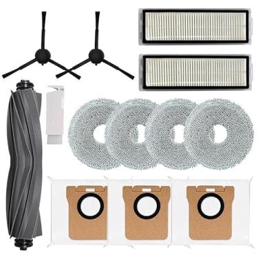 Imagem de Kit de acessórios de substituição compatível com aspirador de pó robô Xiaomi X20 Max, X20 Pro, inclui 1 escova de borracha + 2 escovas laterais + 2 filtros HEPA + 4 roupas de esfregão + 3 sacos de