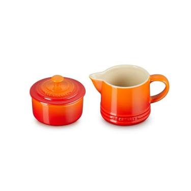 Imagem de Le Creuset Kit Cream 300Ml & Sugar 250Ml Sig Laranja