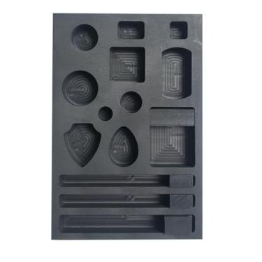 Imagem de OTOOLWORLD 14 em 1 molde de lingote de grafite para refinação de metal barra de sucata combo de moedas escudo gota de água