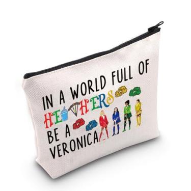 Imagem de MEIKIUP Bolsa De Maquiagem Inspirada No Musical Sister, Presente Para Amantes Do Teatro, Produtos Higiene Pessoal Viagem In A World Full Of H Be V (Bolsa Be)