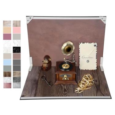 Imagem de Yoocheese Cenários de fotografia para fotos de produtos: 11 pçs/22 padrões de fundo de papel pequeno dupla face para alimentos/joias/mini itens, criação de conteúdo e uso de comércio eletrônico. (42 x