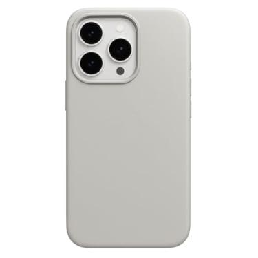 Imagem de Capinha Couro Capa Case Magnética Anti Impacto Premium Luxo Compativel com iPhone (Cinza Claro, iPhone 14 Pro Max)