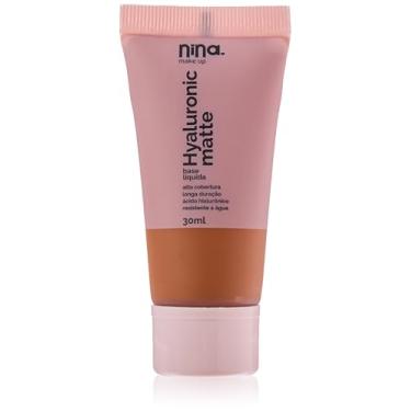 Imagem de Base Líquida Hyaluronic Matte cor6 - Nina Makeup