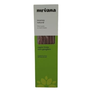 Imagem de Incenso Natural Nirvana Capim Limão Com Gengibre 9 Varetas
