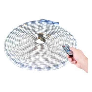 Imagem de Mangueira Branco Frio 6k Led 5050 9m Controle Remoto Dimmer 110v