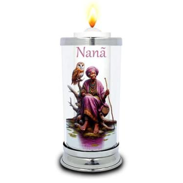 Imagem de Protetor de Vela 7 dias Orixá Nanã Buruquê Umbanda Castiçal - Balaio d