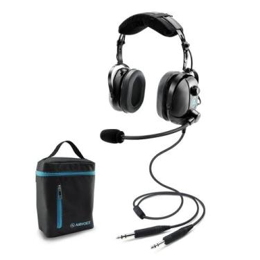 Imagem de Fone de ouvido de aviação AIRVOICE para pilotos com cancelamento passi