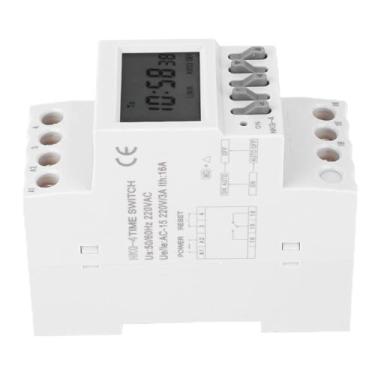 Imagem de Interruptor Temporizador de Trilha Ajustável NKG-4 AC 220V 3A - Relé de Controle de Tempo Programável para Automação Residencial, Iluminação LED e Soluções de Economia de Energia