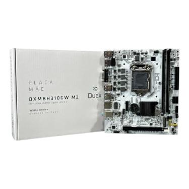 Imagem de Placa Mãe DXMBH310GW Intel H310 White – LGA1151 DDR4 até 32GB, M.2 NVME, HDMI/VGA, Micro ATX – Compatível Intel 8ª e 9ª Geração