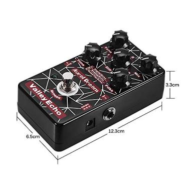 Imagem de Fesjoy ECHO EFETOS DE Eco Pedal, Quadtap e Modos Analógicos, True Bypass Footswitch, Concha DE Liga DE Alumínio, Economia DE Energia, Botões DE Controle para Tom DE Eco, Taxa DE Sinal