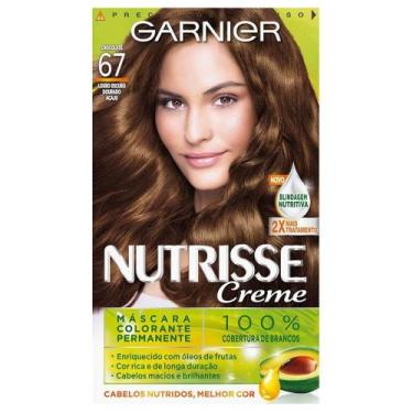 Imagem de Tintura Garnier Nutrisse 67 Louro Escuro Dourado Acaju