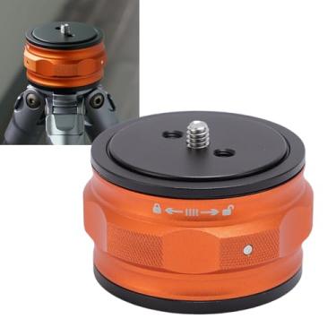 Imagem de ASHATA Placa de Liberação Rápida, 360 Graus Adaptador de Montagem de Câmeras de Trava de Rotação de 360 ​​Graus de 20 Kg, para Câmera de Cinema Sem Espelho Estabilizador de tripé