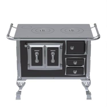 Imagem de Fogão a Lenha GII N 1 Sec Preto Sem Tampa Saida Esquerda