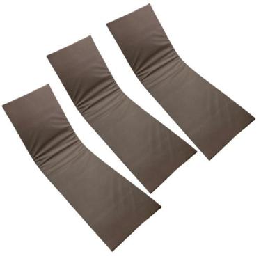 Imagem de Colchonete De Espreguiçadeira De Piscina Liso Marrom 3un - DreamInBox