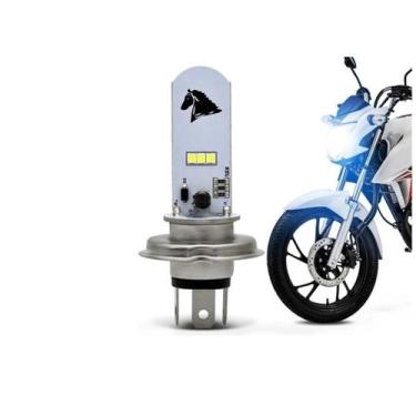 Imagem de 2 Lampada Moto H4 Super Led Efeito Xenon 8000k Titan Ybr Xre - Stallio
