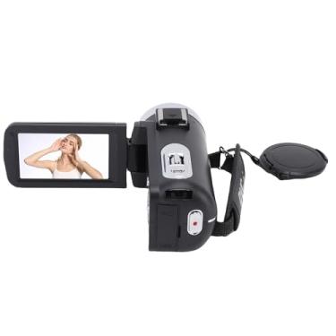 Imagem de Zopsc Câmera de Câmera de Vídeo Em 4K Com Tela Flip de 3 "270 °, 80MP HD, 18x Zoom, LED Flash & WiFi - Gravador de Vídeo Digital para Viagens VLogging