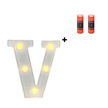 Imagem de Letra Luminária Led 3d Pequena Festa Decoração e Pilha  - Partiufesta,