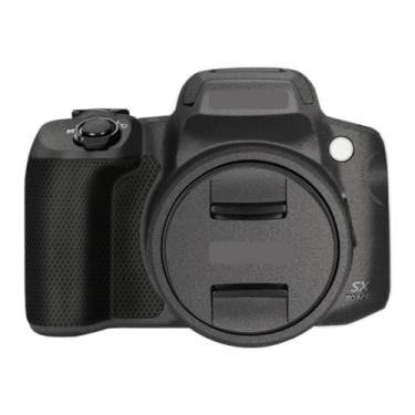Imagem de SX70HS Adesivo de capa de câmera anti-arranhões para Canon PowerShot SX 70 HS Película protetora de câmera decalques (cinza escuro)