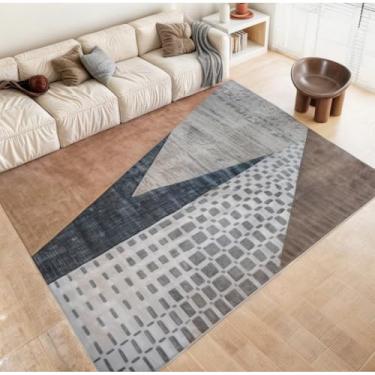 Imagem de Tapete Estampado Antiderrapante Belga 1,00m x 1,50m Macio Para Sala Quarto (Estampa 01)