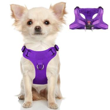 Imagem de Arnês para cães BARKBAY Step-in Mesh Colete refletivo para cães pequen