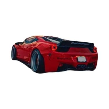 Imagem de Arte De Parede Em Lona De Carro Esportivo Lamborghini Vermelho, Decora