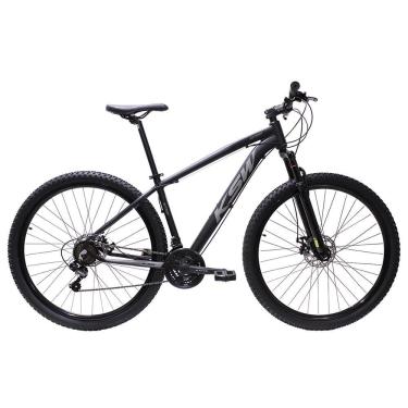 Imagem de Bicicleta Aro 29 Ksw Bike Alumínio Câmbios Shimano 21 Marchas Preto Fos -ad Prata 17