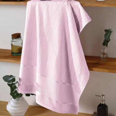 Imagem de Toalhas Lavabo Bella Dohler para Bordado Cruz (3, 5211 - Rosa, 45cm X 30cm)