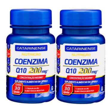 Imagem de Kit 2 Coenzima Q10 200mg Catarinense Nutrição com 30 Cápsulas