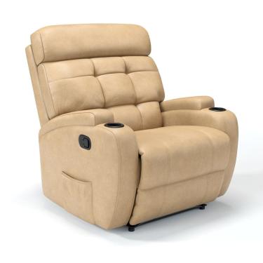 Imagem de Poltrona do Papai Reclinável Manual em Tecido Corino Damie