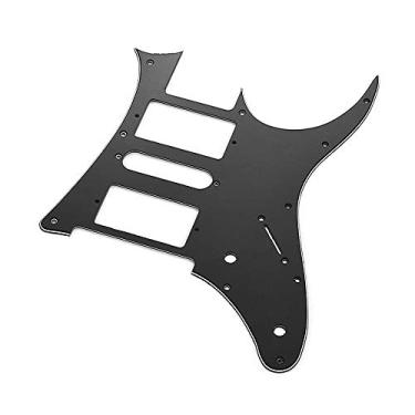 Imagem de HXBER HSH Pickguard de guitarra elétrica PVC Pick Guard Scratch para substituição de guitarra Ibanez g250 preto 1 camada