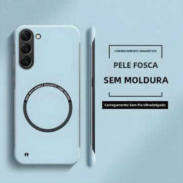 Imagem de Capa Magnética Sem Moldura Para Carregamento Sem Fio Para Samsung Gala