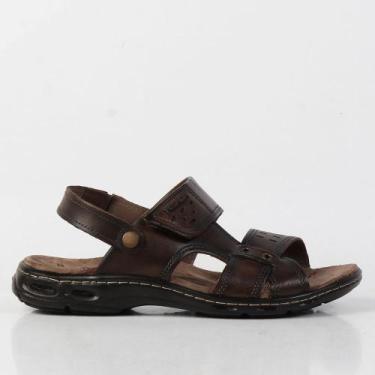 Imagem de Sandália Masculina Pegada Cravo, Marrom, Cravo, 03, 40