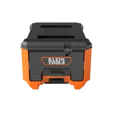 Imagem de Klein Tools 54843MB MODbox Caixa compacta de gaveta única, meia largura, gaveta de armazenamento de ferramentas com corrediças de rolamento de esferas, divisórias incluídas, tapete de espuma de PVC