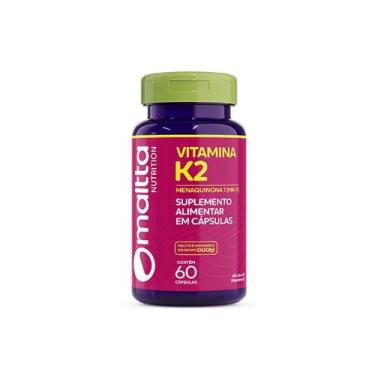 Imagem de Vitamina K2 Menaquinona 7 MK7 60 cps Suplemento Maltta, Sem sabor