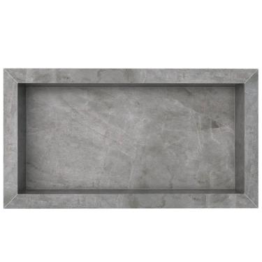 Imagem de Nicho Diamante Em Porcelanato 40x30cm Cinza - P100338 - COZIMAX